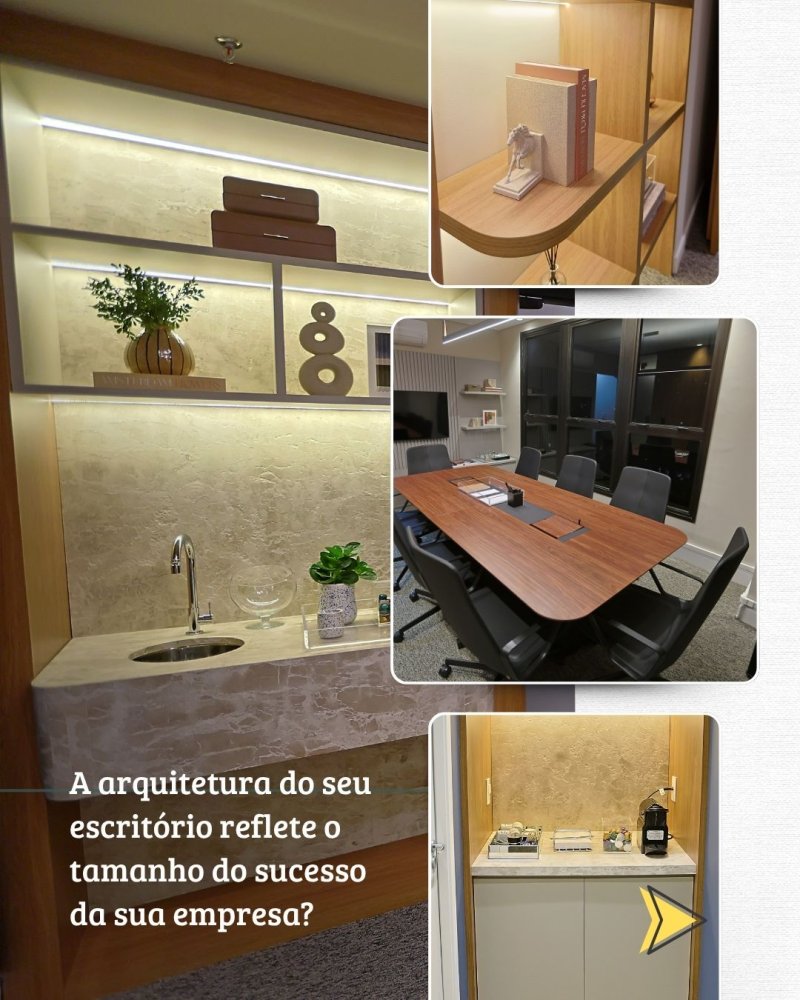A arquitetura do seu escritório reflete o tamanho do sucesso da sua empresa